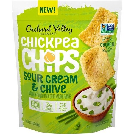 John B Sanfilippo & Son Chips, Chickpea, SourCream/Chive, 3.5 JBSV14027